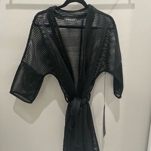 Dimepiece Mesh Robe